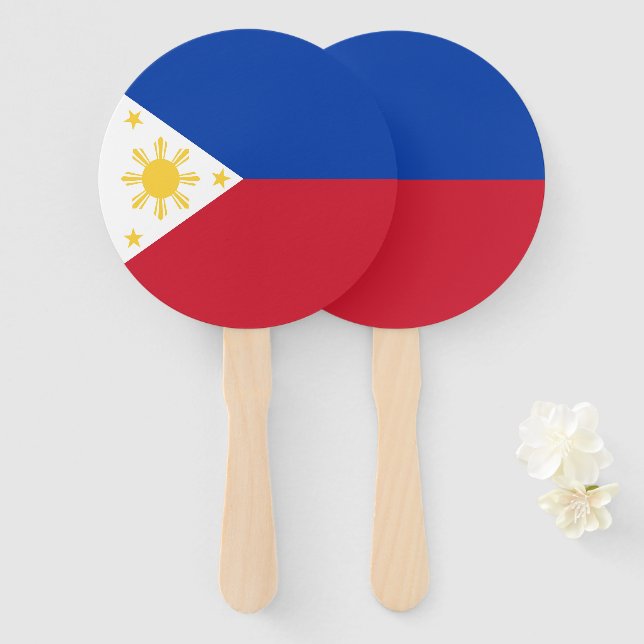 Philippines flag hand fan (Front and Back)