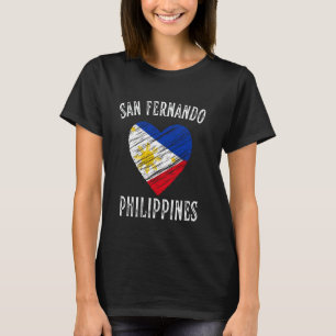 Philippines Flag Heart San Fernando City T-Shirt