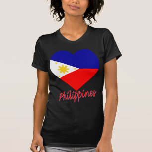 Philippines Flag Heart T-Shirt