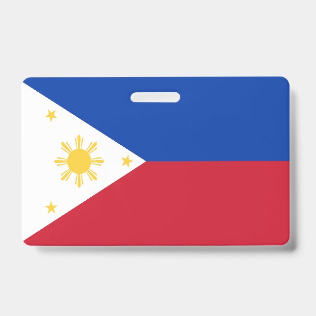 Philippines flag ID badge (Front)
