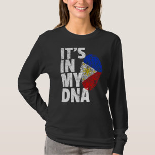 Philippines Flag It's In My Dna Christmas  Country T-Shirt