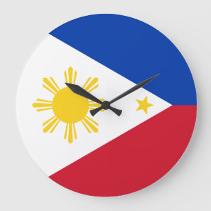 Philippines Flag Large Clock