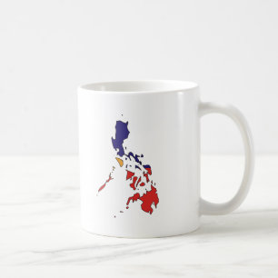 Philippines flag map coffee mug