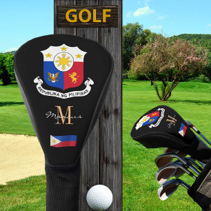 Philippines & Flag Monogrammed Golf Clubs Covers
