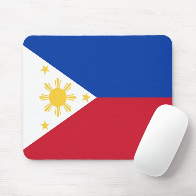 Philippines flag mouse mat (With Mouse)