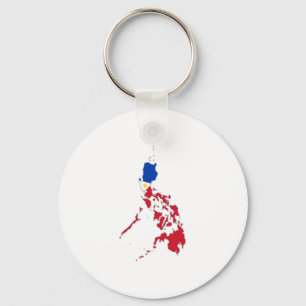 Philippines flag on the map key ring