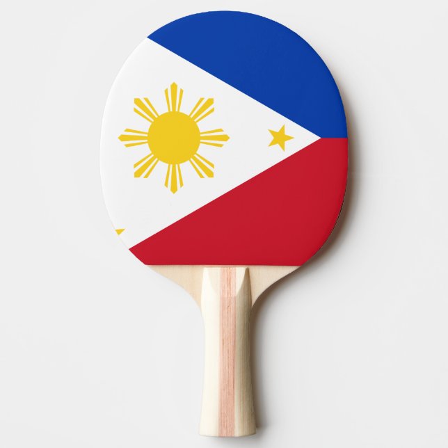 Philippines Flag Ping Pong Paddle (Front)