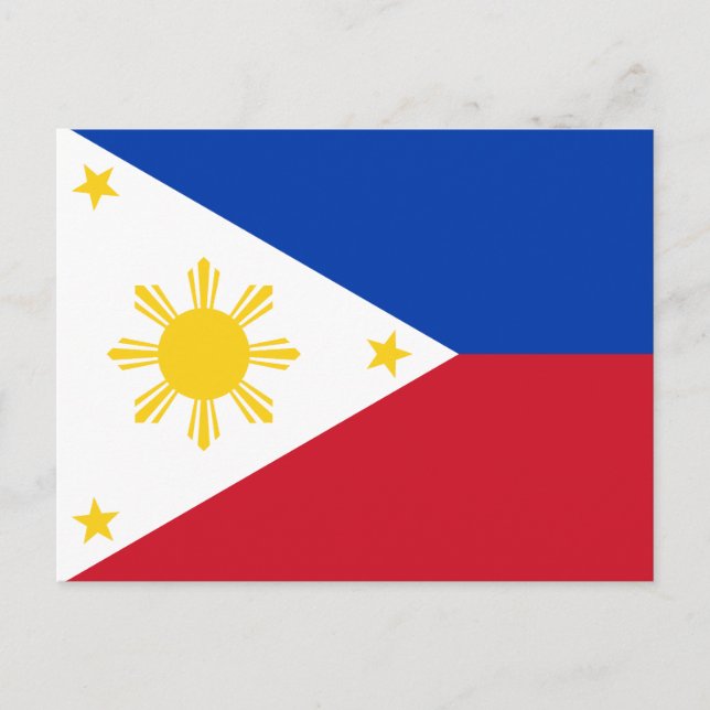 Philippines Flag Postcard (Front)