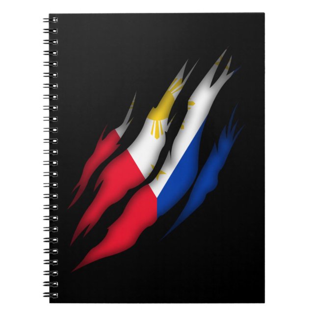 Philippines Flag Proud Filipino Notebook (Front)