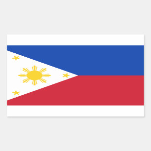Philippines Flag Rectangular Sticker