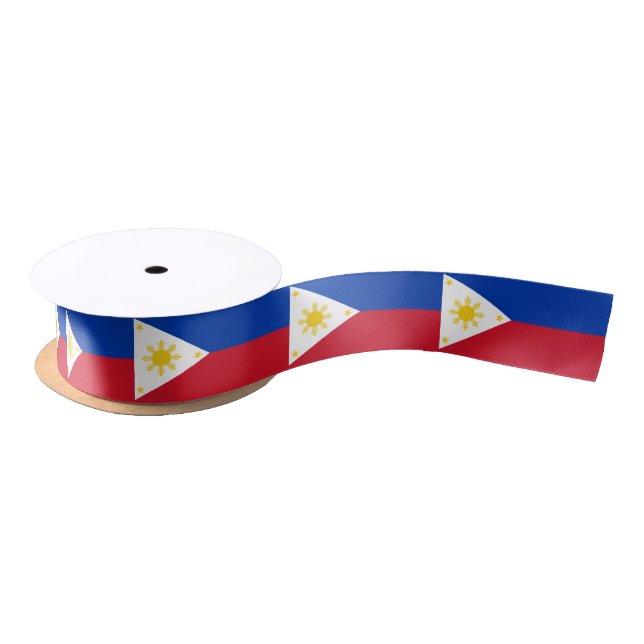 Philippines Flag Satin Ribbon (Spool)