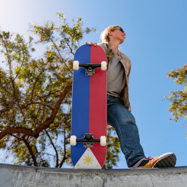 Philippines flag skateboard (Outdoor 1)