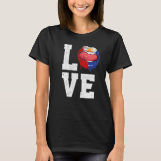 Philippines Flag Soccer Fan Love Filipino T-Shirt
