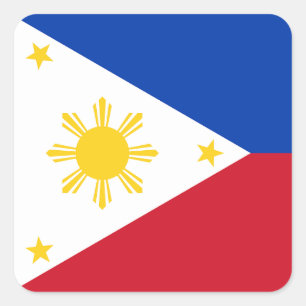 Philippines Flag Square Sticker