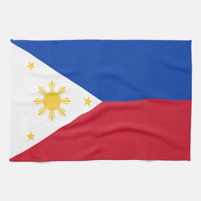 Philippines flag tea towel (Horizontal)
