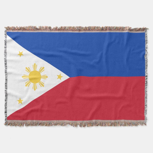 Philippines flag throw blanket (Front)