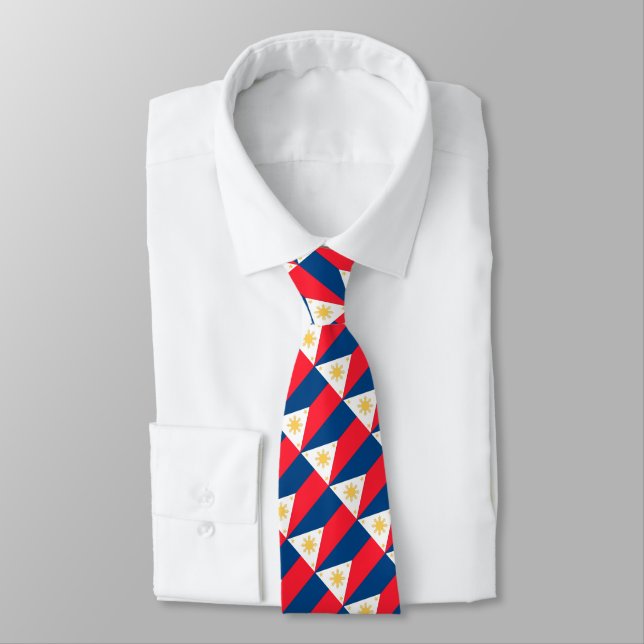 Philippines Flag Tie (Tied)