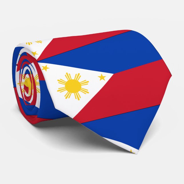 Philippines flag tie (Rolled)