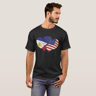 Philippines Flag USA Flag Filipino Independence T-Shirt