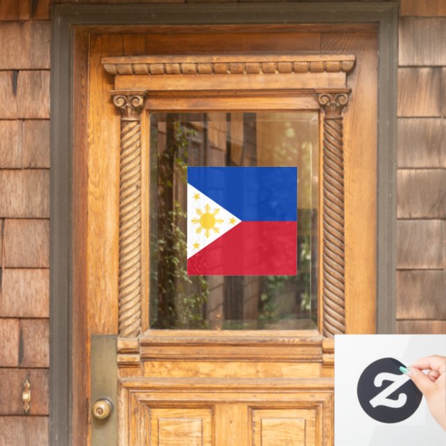 Philippines flag window cling (Home Door)