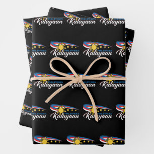 Philippines Kalayaan Independence Holiday Wrapping Paper Sheet