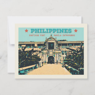 Philippines, Manila Intramuros Santiago fort Postcard