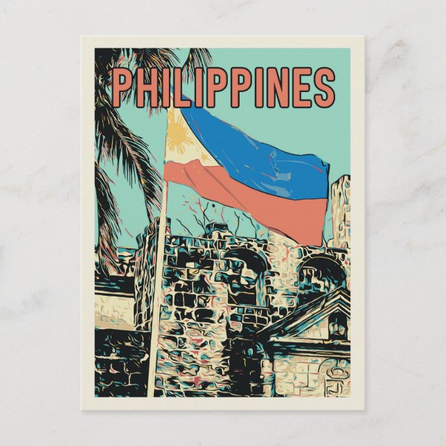 Philippines, Manila Intramuros, Santiago fort Postcard (Front)