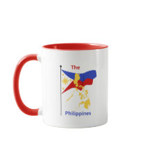 Philippines Map & Flag Coffee Mug