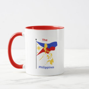 Philippines Map & Flag Coffee Mug