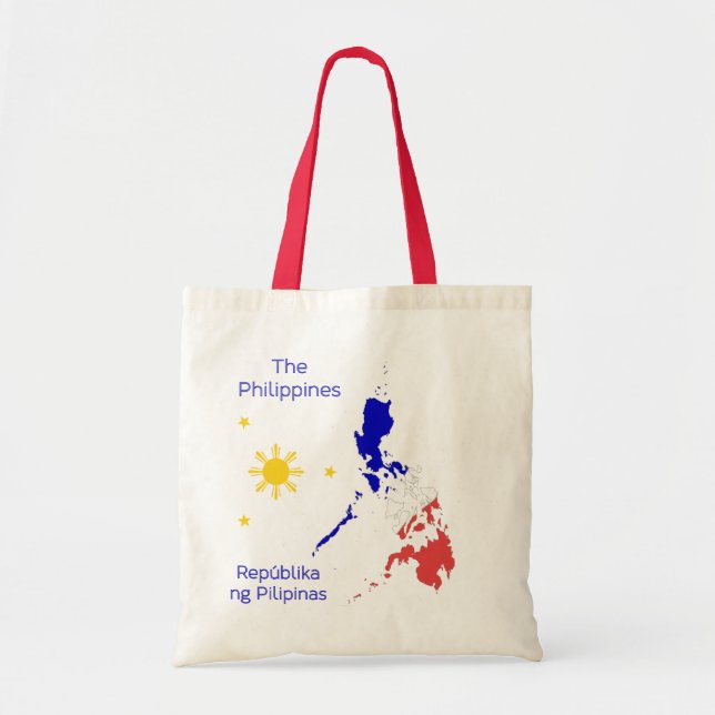 Philippines Map Graphic Canvas Bag (Front)