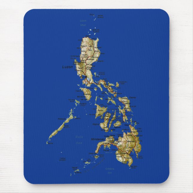 Philippines Map Mousepad (Front)