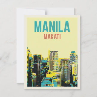 Philippines, Metro Manila, City of Makati building Postcard