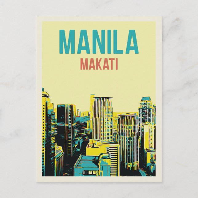 Philippines, Metro Manila, City of Makati building Postcard (Front)