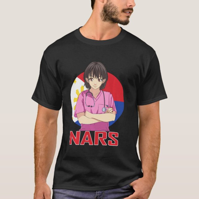 Philippines Nars Girl Registered Nurse Filipino Nu T-Shirt (Front)