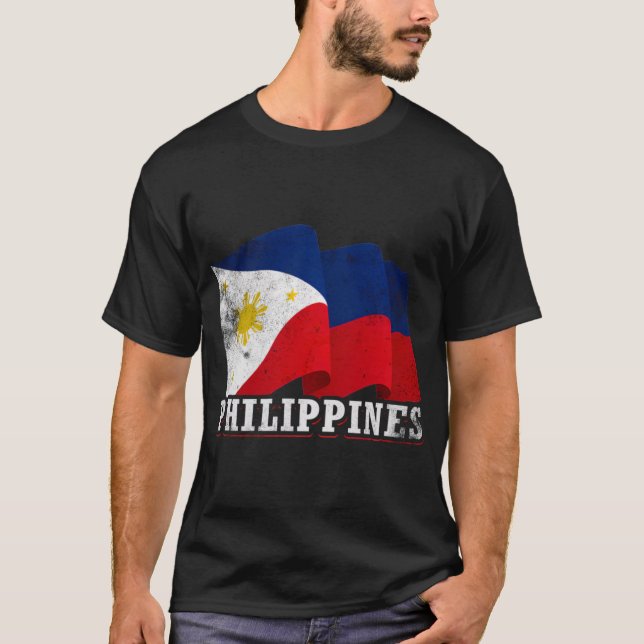 Philippines Philippines Flag T-Shirt (Front)