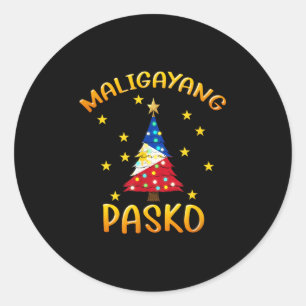Philippines Pilipinas Filipino Christmas Parol Xma Classic Round Sticker