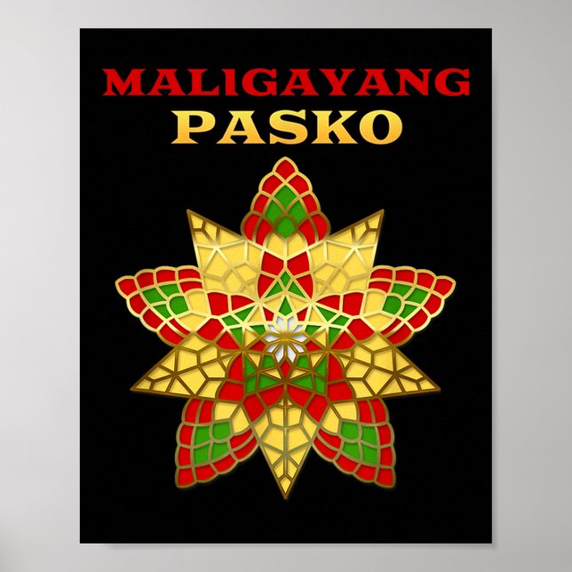 Philippines Pilipinas Filipino Christmas Parol Xma Poster (Front)