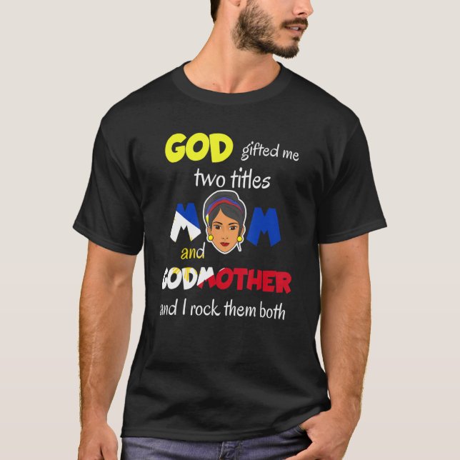 Philippines Pinay Filipina Mom Lola Ninang Godmoth T-Shirt (Front)