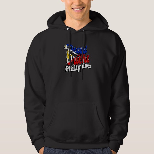 Philippines Pinay Filipino Country Palms Sun Mabuh Hoodie (Front)
