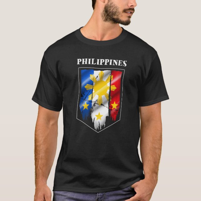 Philippines Pinay Filipino Pride Country Flag Isla T-Shirt (Front)