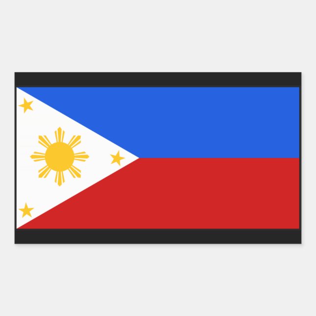 Philippines Rectangular Sticker (Front)