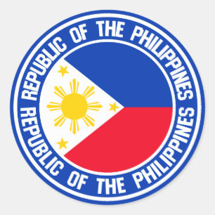 Philippines Round Emblem Classic Round Sticker