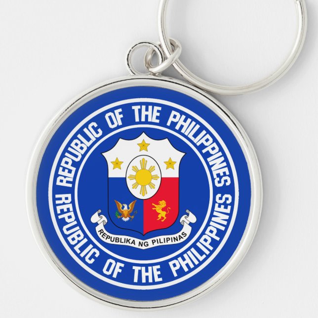 Philippines Round Emblem Key Ring (Front)