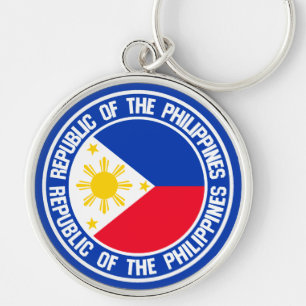 Philippines Round Emblem Key Ring