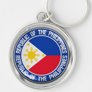 Philippines Round Emblem Key Ring