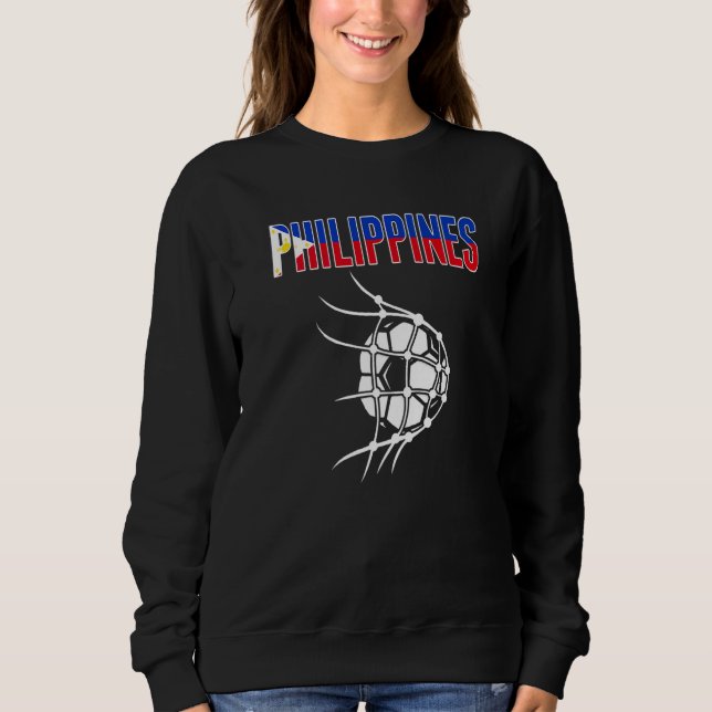 Philippines Soccer Ball In Net  Support Philippine Sweatshirt (Front)