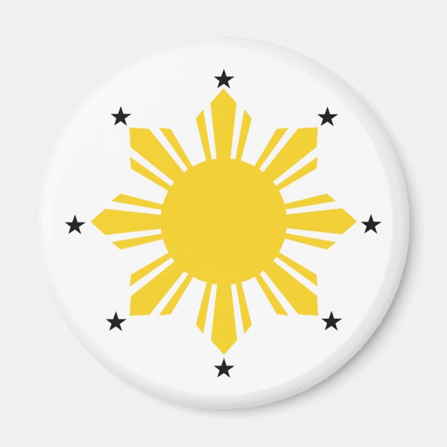 Philippines Sun | Filipino Sun | PI Sun Magnet (Front)