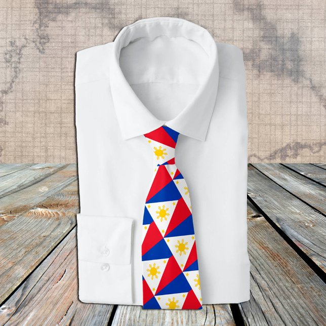 Philippines Tie, fashion Philippine Flag, business Tie (Creator Uploaded)