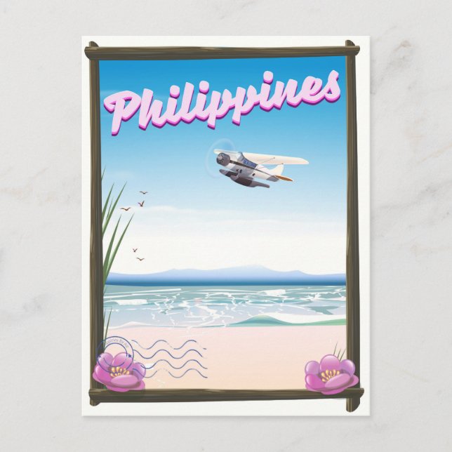 Philippines Travel poster Postcard (Front)