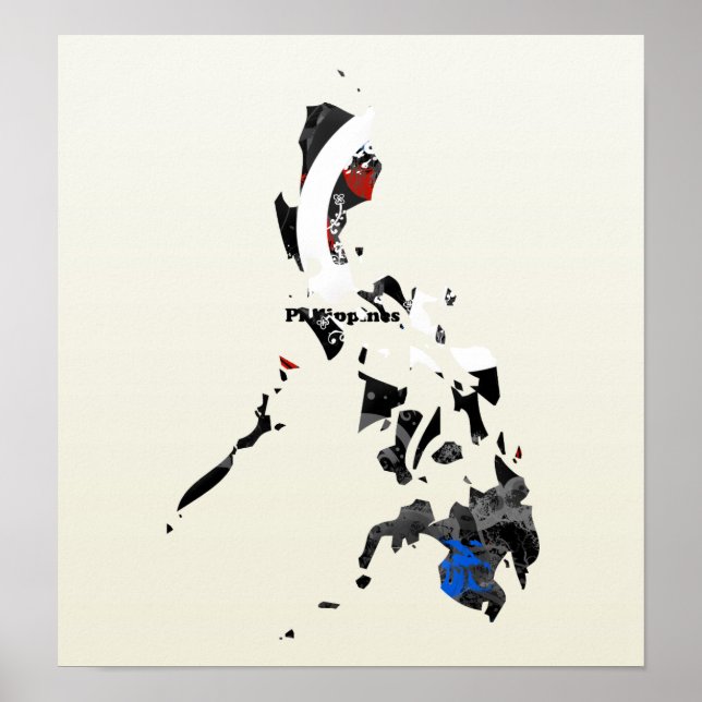 Philippines Trendy Peace Sign with Filipina map (Front)